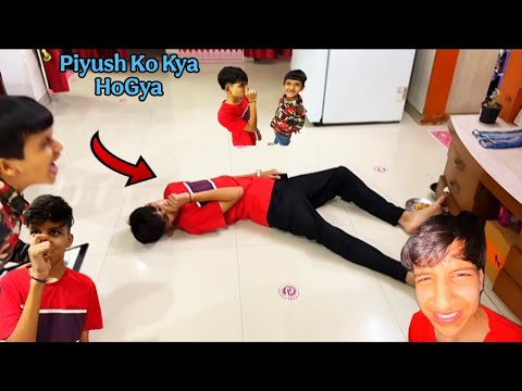 Piyush joshi ko ye kya hogya 😂 Sourav Joshi vlogs 🥰 Piyush bana kunali for 1 day 😅 @souravjvlogs 