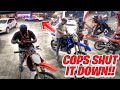 COPS SHUT DOWN GAS STATION IN BALTIMORE WE COULD NOT GET GAS