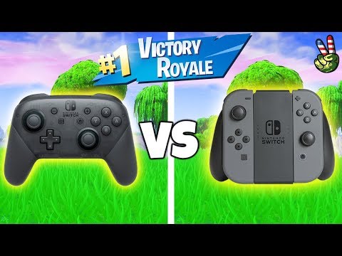 FORTNITE NINTENDO SWITCH! (Pro Controller vs. Joy-Cons)