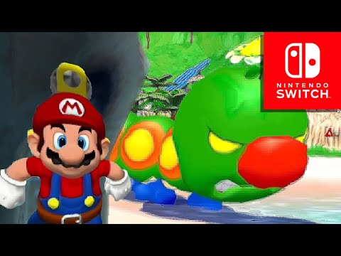 Super Mario Sunshine Walkthrough - All Shine Sprite in Gelato Beach (Super Mario 3D All Stars)