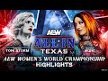 Toni Storm Vs Mercedes Moné AEW Women S World Title Highlights AEW All In Texas 2025