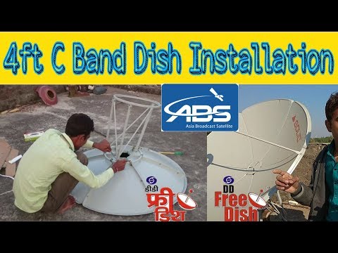 How to Install C-Band 4 feet Solid Dish Antenna