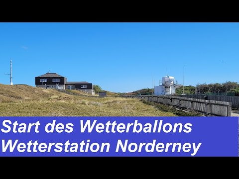 Norderney - Start des Wetterballons der Wetterstadion auf Norderney am 22.09.2023 um 12.45 Uhr.
