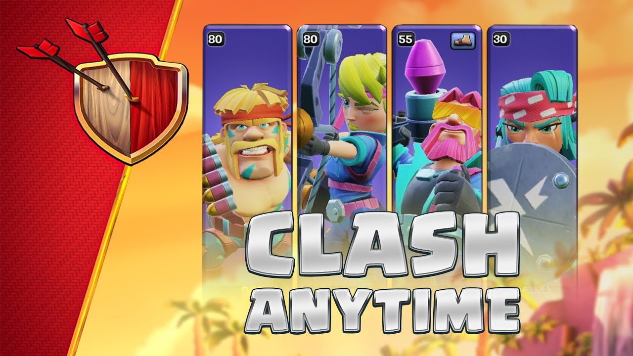 CLASH ANYTIME IS HERE! | Troop Training Removal Demo!
