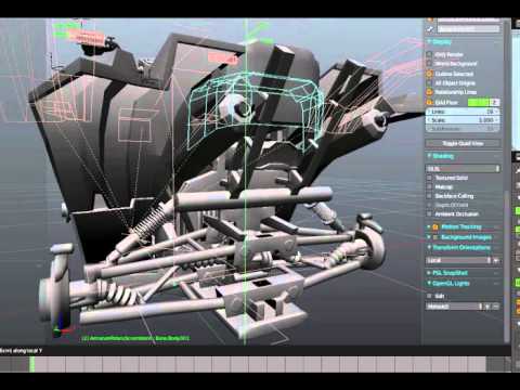 Demo Reel-Rigging Mechanical Structure in Blender