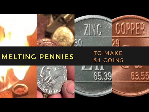 How to Turn Pennies Into Dollars $$$ - Penny Melting Coin Casting copper & Zinc