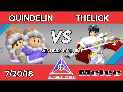 Quindelin (Falco/Ice Climbers) vs TheLick (Marth) - Tripoint Smash 20 Winner's Round 1
