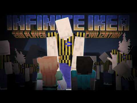 200 Players simulate civilization in an INFINITE IKEA