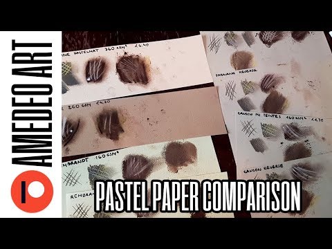 Pastel Paper Comparison: Clairfontaine Pastelmat, Hahnemuhle Velour, Canson Mi Teintes, Ingres