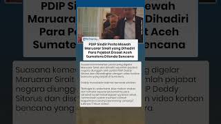 PDIP Sindir Pesta Mewah Maruarar Sirait yang Dihadiri Pejabat saat Rakyat di Sumatera Hadapi Bencana