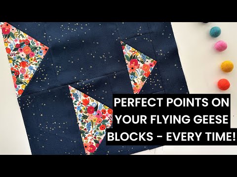 Flying Geese Quilting Hack: How to Keep Your Points Pointy Every Time!