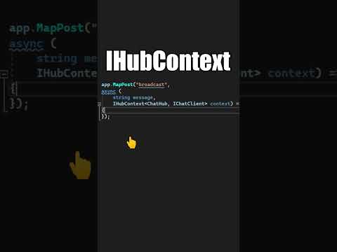 Send Server-Side Messages With SignalR IHubContext #shorts