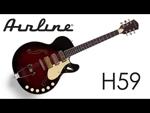 Airline H59 - Vintage Redburst - Semi-Hollow Electric Guitar - NEW! image 8