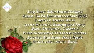 Butta Bomma Song Lyrics (Telugu) – Armaan Malik 