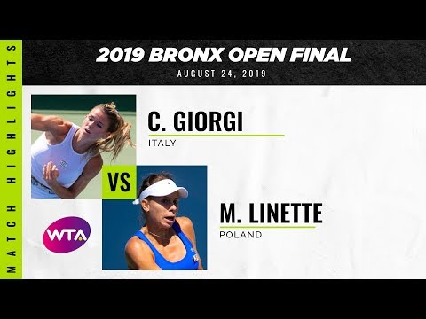 Теннис Camila Giorgi vs. Magda Linette | 2019 Bronx Open Final | WTA Highlights