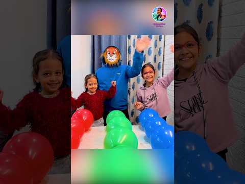 Balloon Pop Challenge with Mysha, Nirvi & Tiger! 🎈🎲😂 #BalloonPop #BalloonPopChallenge #FunForKids