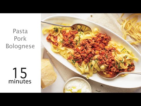 How to Make 15-Minute Pork Bolognese | MyRecipes