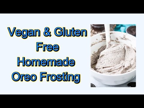 Vegan & Gluten Free } Homemade Oreo Frosting Recipe !!!