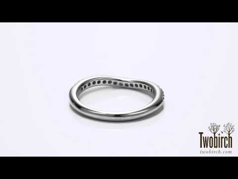 0.25 Ct. Nineteen Round Stone Double Shared Prong Contour Ring - TwoBirch - TB-CR-0114-WG-E