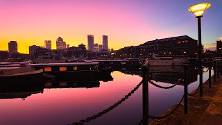 [4K] Limehouse Marina | Peaceful Sunrise | London Walking Tour