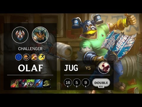 Olaf Jungle vs Lee Sin - EUW Challenger Patch 10.6