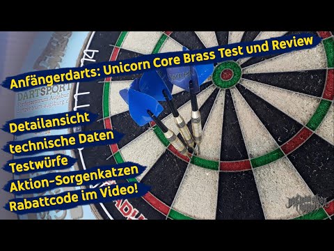 Welche Darts soll ich mir als Anfänger kaufen? - Unicorn Core Brass im Test und Review