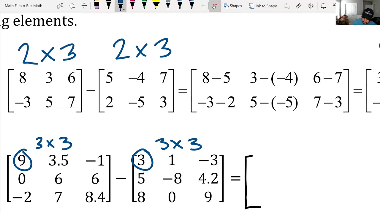 4.4 Matrices and Basic Operations