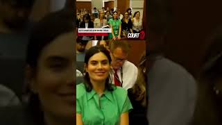 Reporter at Lindsay Clancy trial sparks blacklash for winking at camera #shorts