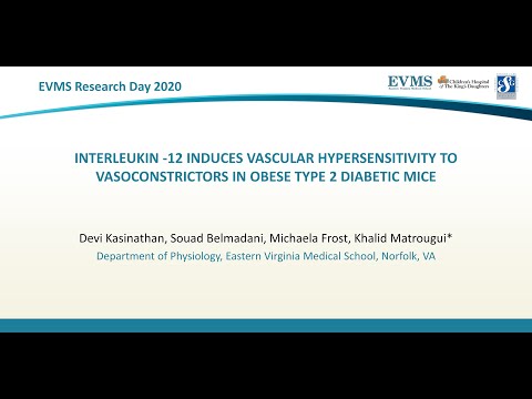 Thumbnail image of video presentation for Interleukin -12 induces vascular hypersensitivity to vasoconstrictors in obesity with type 2 diabetes