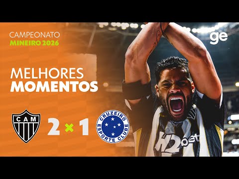 Gols e lances de Atlético Mineiro x Cruzeiro