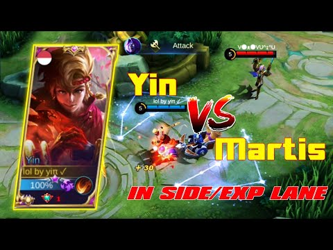 Yin Counter Martis?|Yin Vs Martis in Side/Exp Lane|Yin Best Build And Emblem|Mlbb