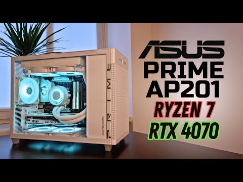 ASUS Prime AP201 White Micro ATX Gaiming Build | AMD Ryzen 7 7700 | NVIDIA RTX 4070