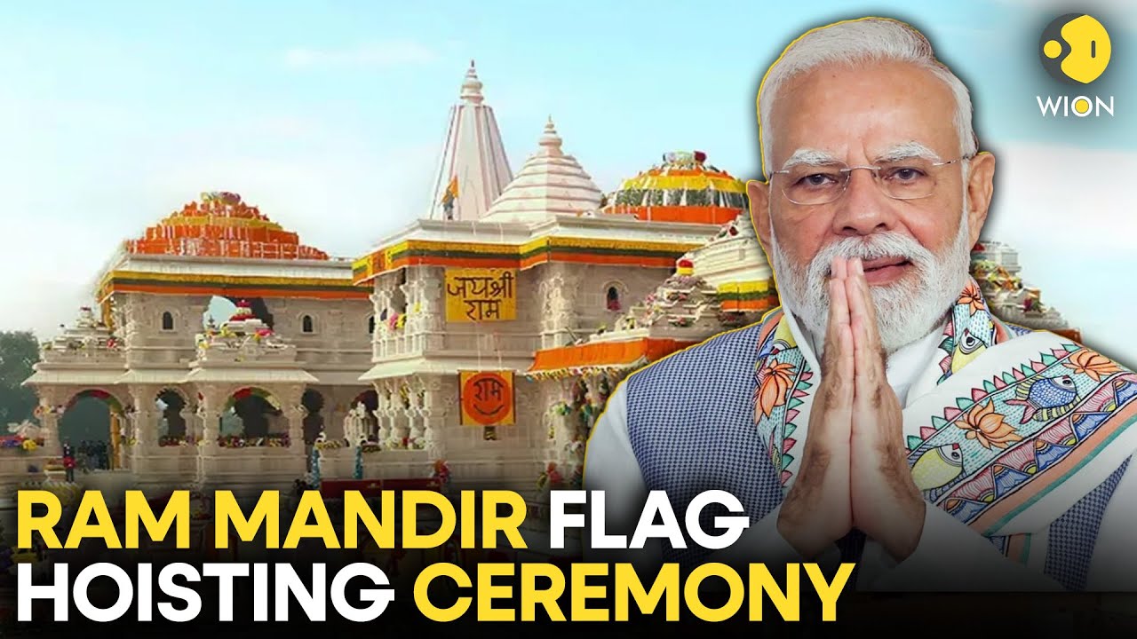 Ayodhya Dhwajarohan Ceremony LIVE: Ayodhya Ram Mandir Flag Hoisting Ceremony | Ayodhya | WION