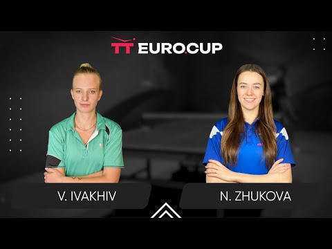 15:30 Valeriia Ivakhiv - Nadiia Zhukova 15.10.2025 TT Euro.Cup Women Ukraine Star. TABLE 4