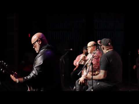 Bishop Cortez Vaughn with Fred Hammond, Israel houghton and Hezekiah Walker on the FOP 5 Tour