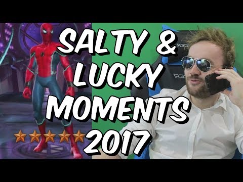 Salty, Funny and Lucky Moments 2017 - Mega Compilation - Marvel Contest Of Champions