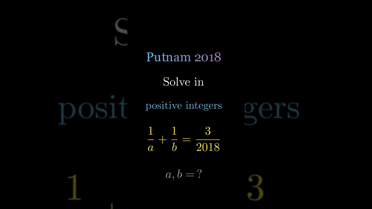 William Putnam 2018 | 2025 Prep: Olympiad & Math Competition Test Questions & Solutions (2023-2024)