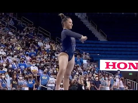 UCLA’s Emma Malabuyo scores first career 10 with must-watch balance beam routine