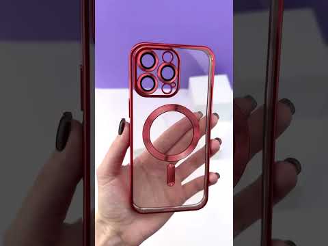 Чехол iPhone 15 Plus SHINING Camera MagSafe оригинал закрытая камера синий прозрачный магсейв - фото 1 - id-p2247684687