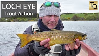 Fly Fishing for Trout in Scotland - Loch Eye: Olive Hatch
