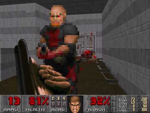 Weird death in Combine.wad (PC Doom II Master Levels)
