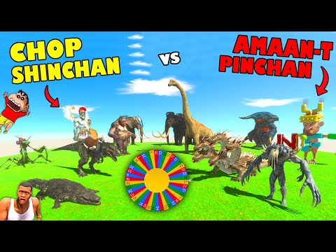 SHINCHAN and CHOP Challenge PINCHAN and AMAAN-T in Animal Revolt Battle Simulator Battle Hindi