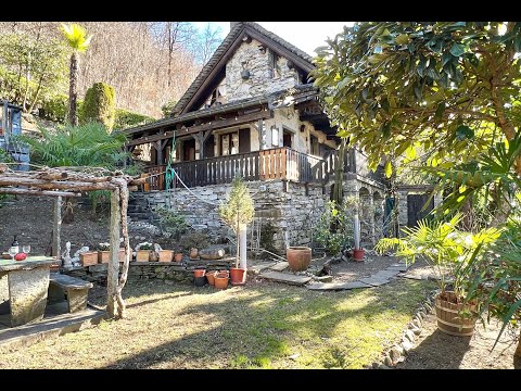 VERKAUFT Valle Maggia,  kleines Rustico in Aurigeno-Maggia,  renov. mit gepflegten Garten