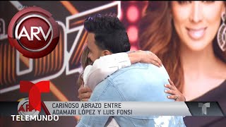El emotivo reencuentro de Adamari López y Luis Fonsi | Al Rojo Vivo