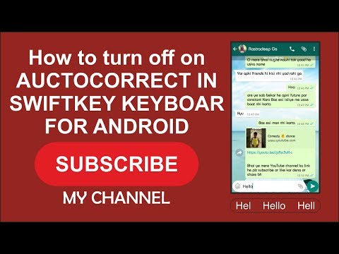 How to turn off or on Auctocorrect in swiftkey  Keyboard for Android