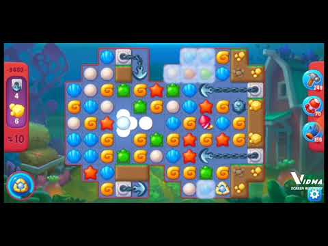 Fishdom. 9469 hard level no boosters and diamonds. 18 moves
