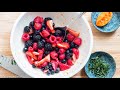Easy, Fresh, and Healthy Mixed Berry Gazpacho Dessert Recipe - Eat Simple Food