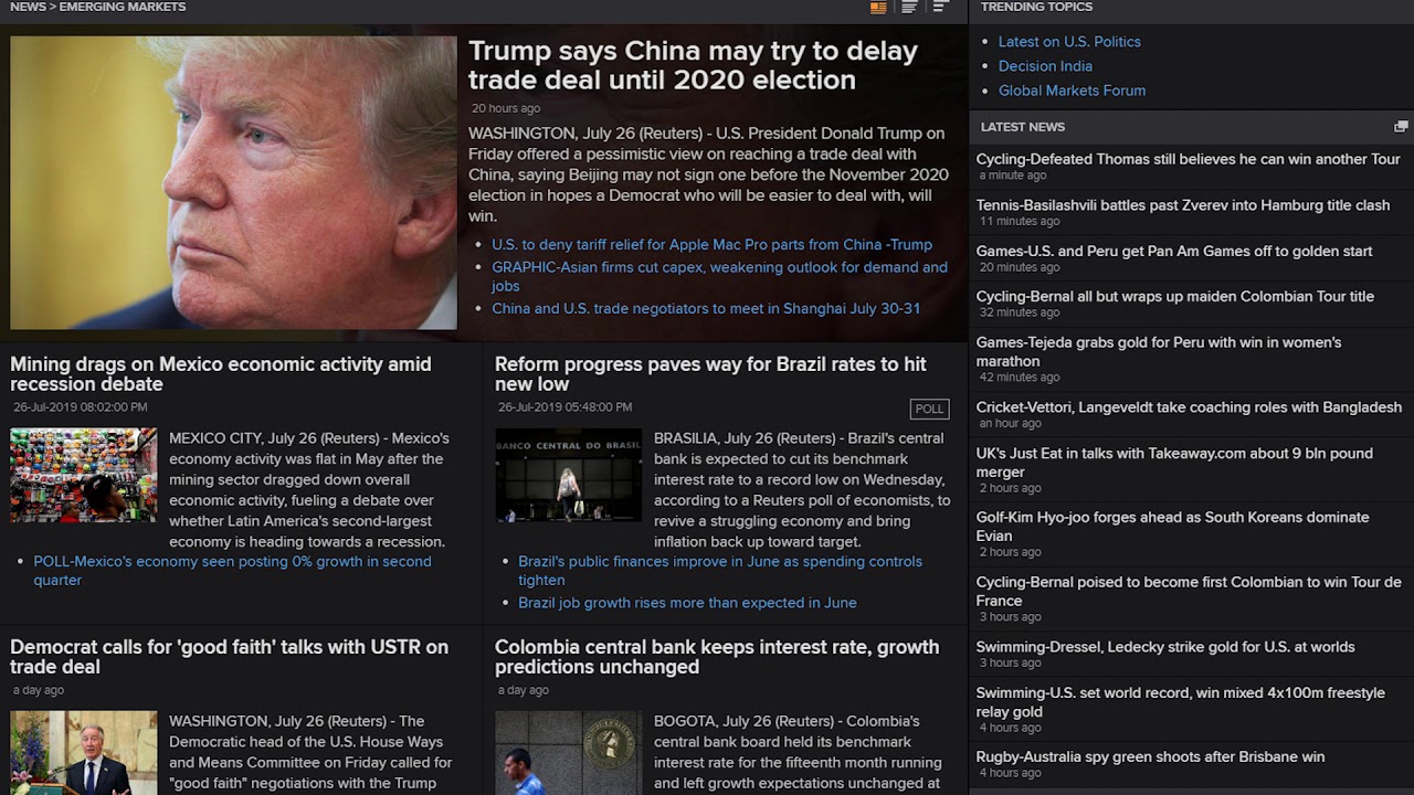 Exclusive news sources available in Eikon