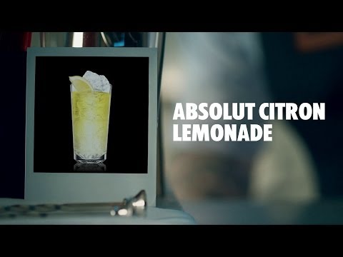 ABSOLUT CITRON LEMONADE DRINK RECIPE - HOW TO MIX