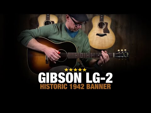 Gibson Custom Shop Historic 1942 Banner LG-2 Vintage Sunburst image 20